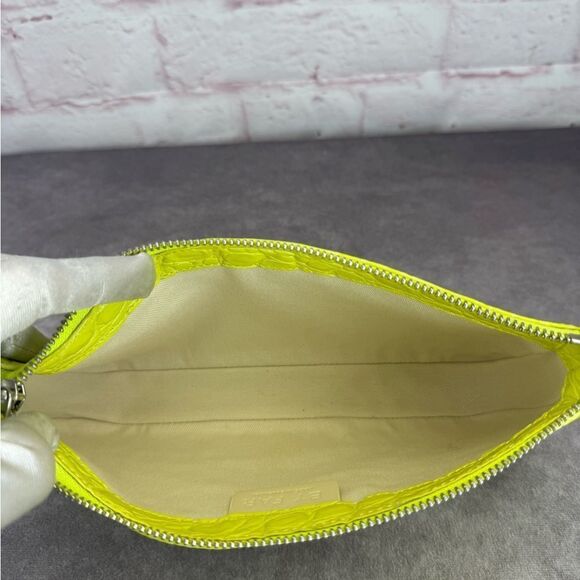 By Far Rachel Acid Green Croc-Embossed Women's Bag New - Picture 9 of 14